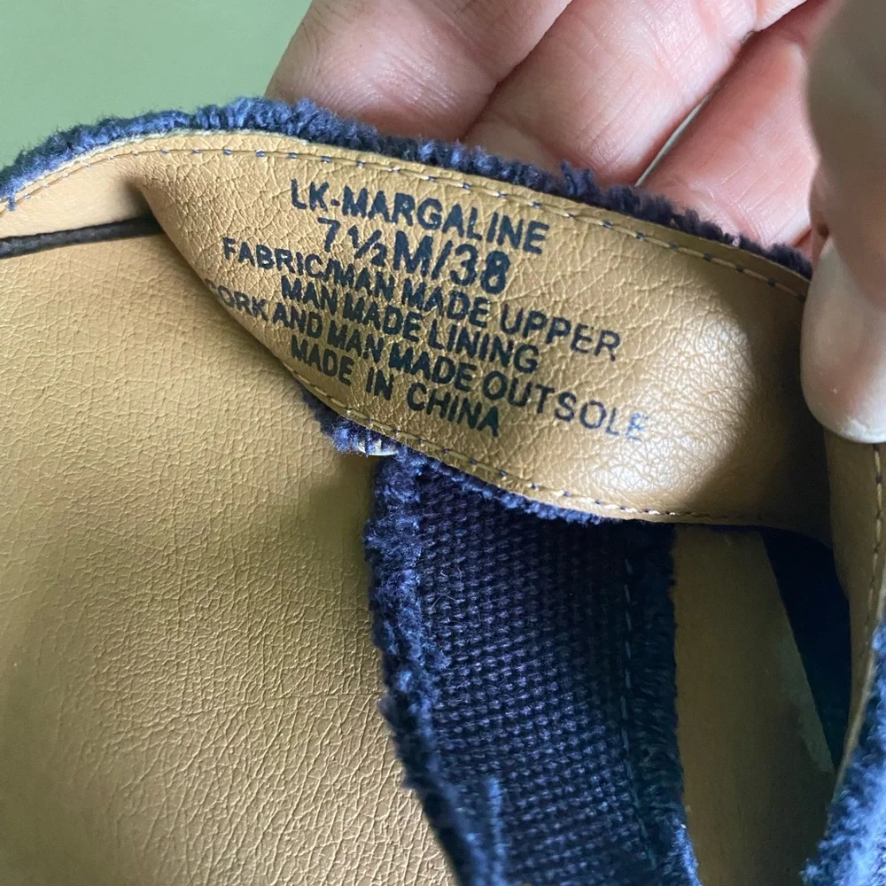 Lucky Brand Margaline Espadrille Navy Wedge